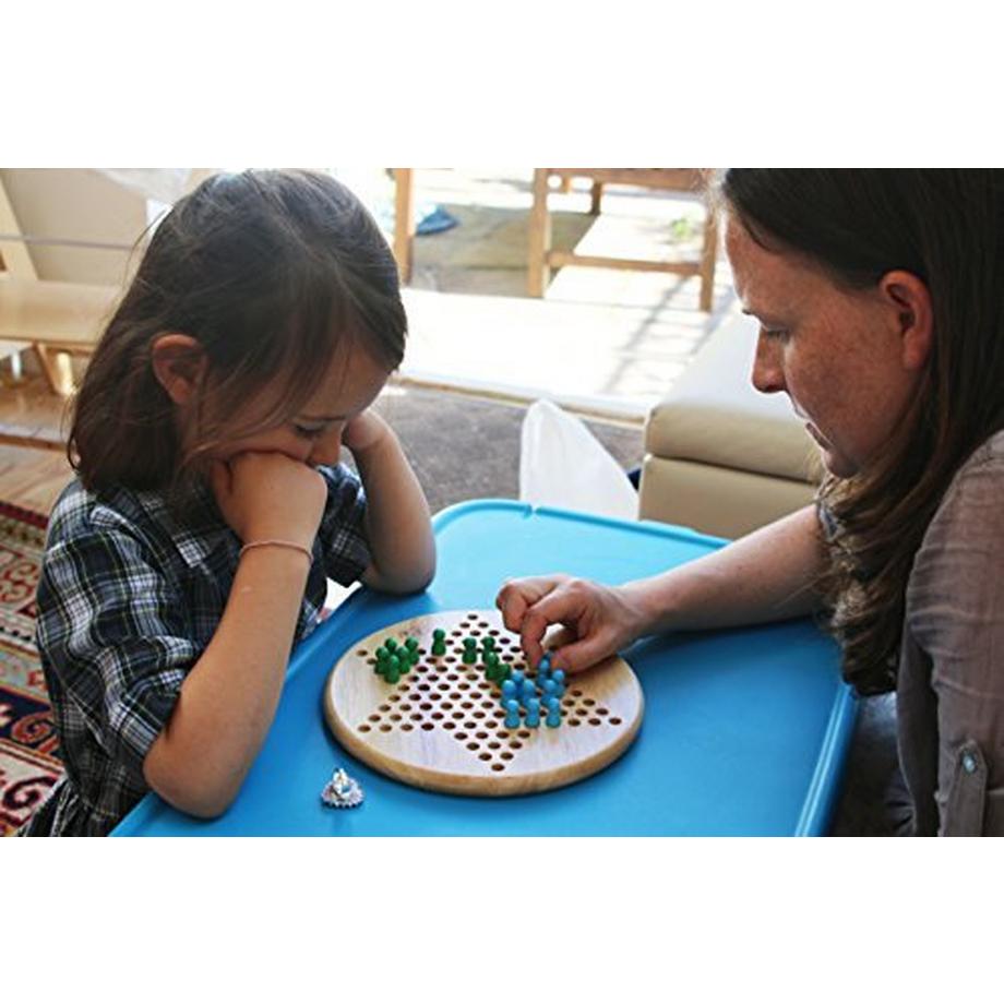 Activity-board  Strategiespiele Halma und chinesisches Spiel GO Gobang (Fünf in Einer Reihe) - 2-in-1 Brettspiel 