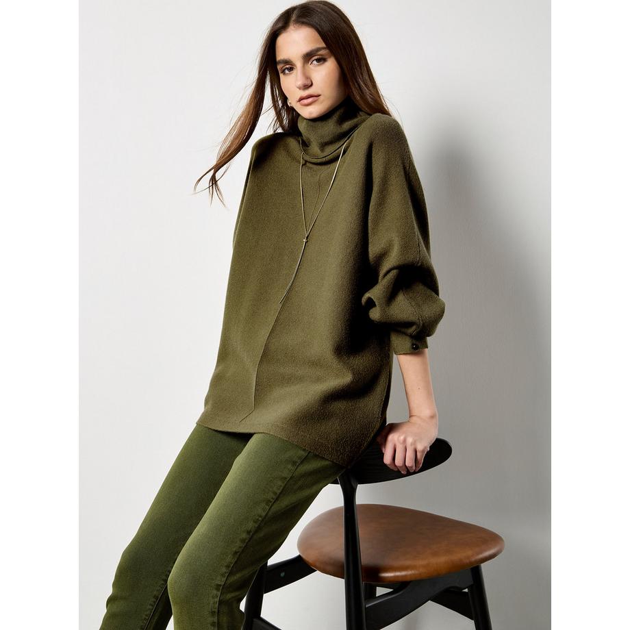 APRICOT Maglione collo alto con maniche a pipistrello oversize  