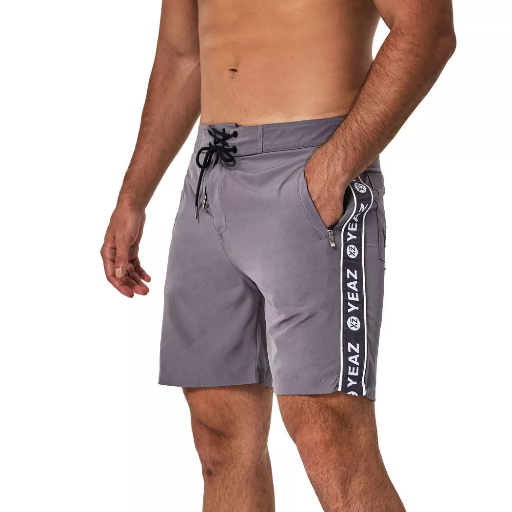 YEAZ - DAVEY Costumi da bagno, per uomo, Grigio, Größe S