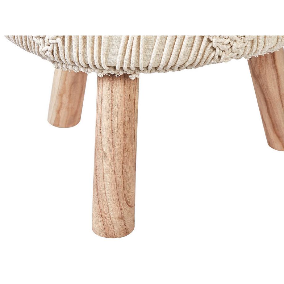 Beliani Repose-pied en Coton Boho MANZAI  