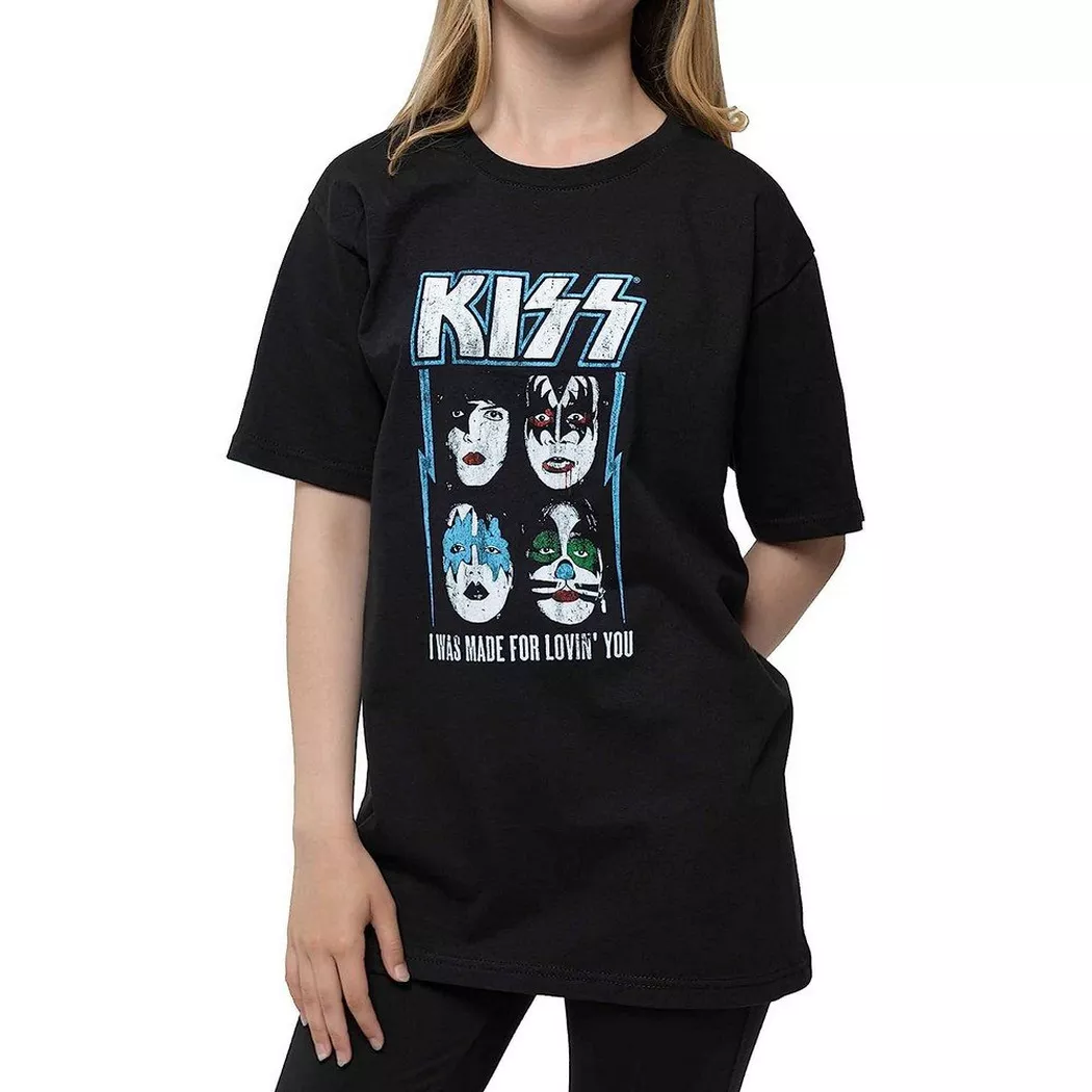 KISS - Made For Lovin´ You TShirt, 158/164, Schwarz