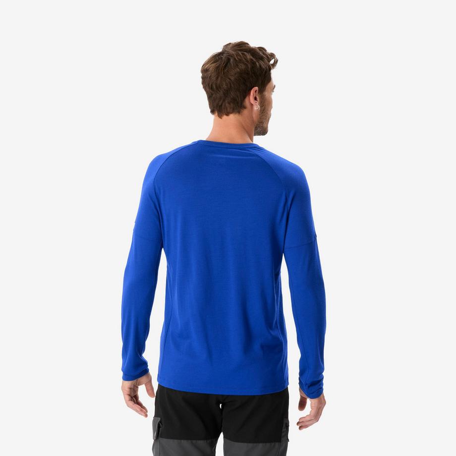 SIMOND  Langarmshirt aus Merinowolle , Merino Resist, Blau 