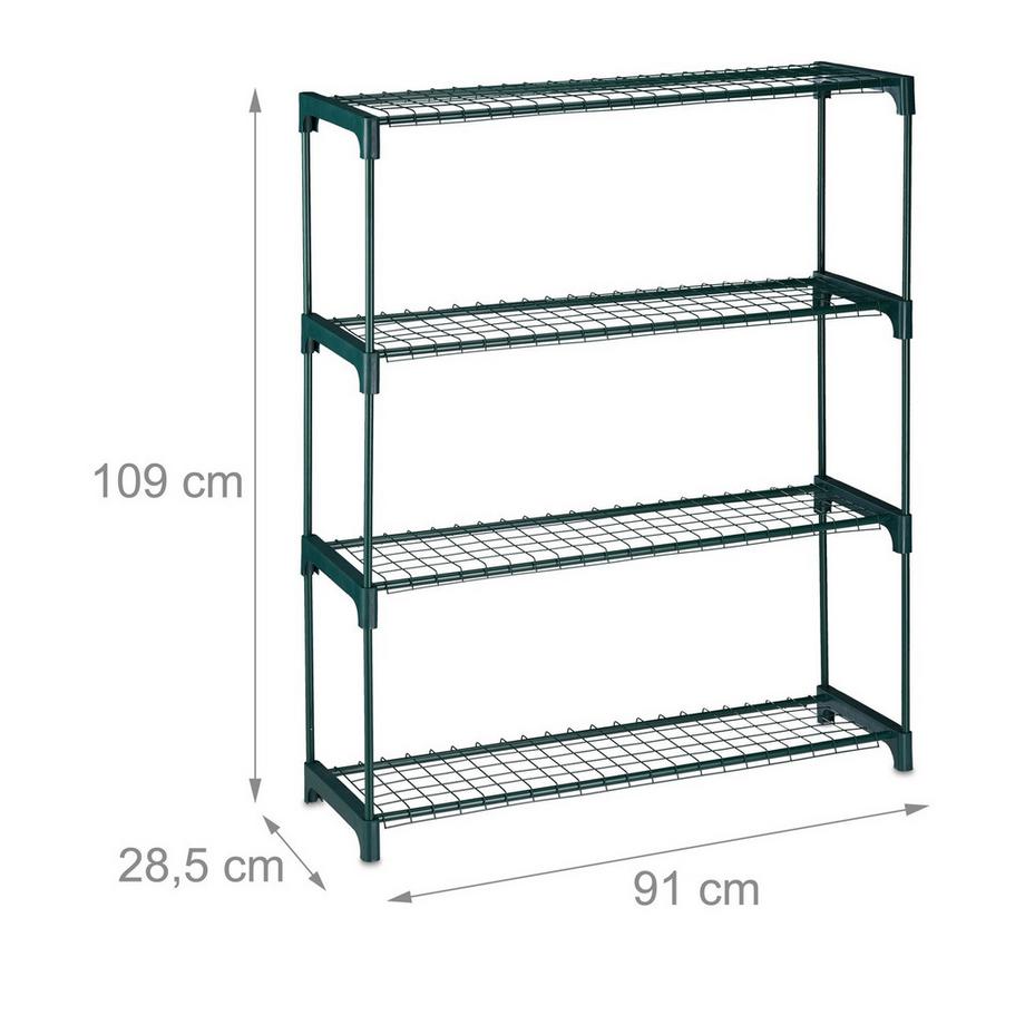 B2X Scaffale per piante con 4 ripiani  