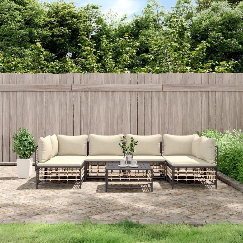 VidaXL Garten lounge set poly-rattan  