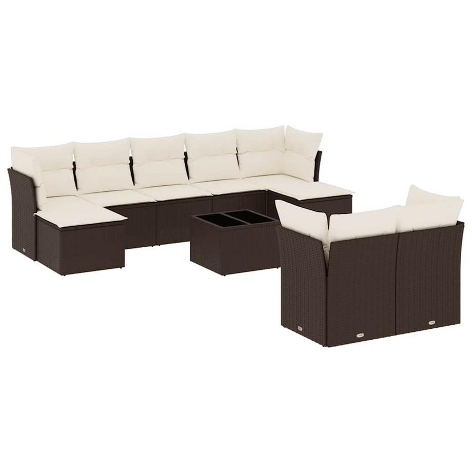 set divano da giardino Polirattan