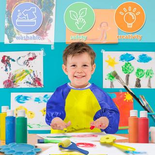 Activity-board  Fingerfarben Set für Kinder Ungiftige abwaschbare Fingerfarben Schwamm Malpinsel für Kleinkinder 