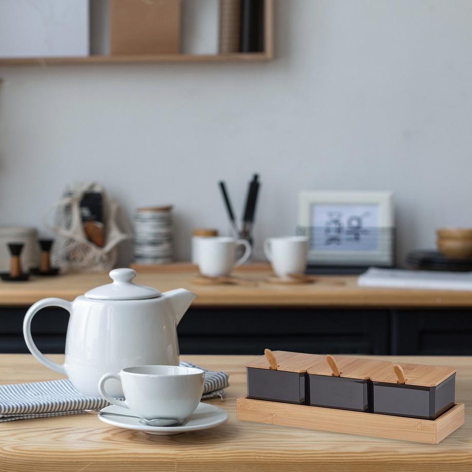 B2X  Gewürzbehälter mit Löffel und Deckel 