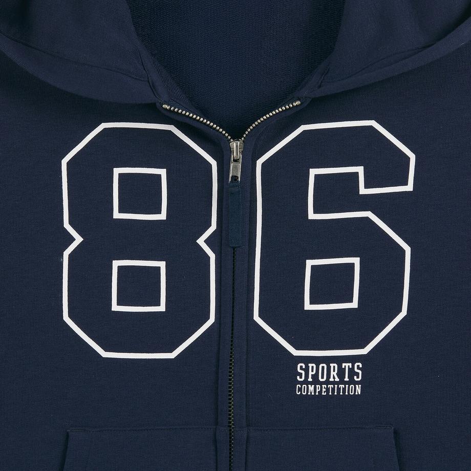 La Redoute Collections  Sweatshirt mit Reissverschluss und Kapuze 