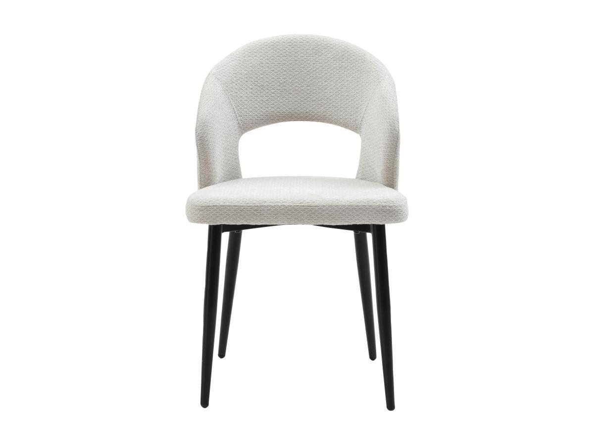 Vente-unique Stuhl 6er-Set - Stoff &es Metall - Grau - NIYAMA  