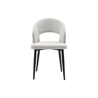 Vente-unique Stuhl 6er-Set - Stoff &es Metall - Grau - NIYAMA  