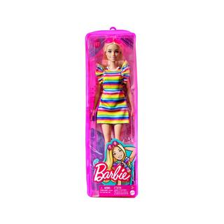 Barbie  Fashionistas Puppe mit abgestuftem Kleid & Hosenträger 