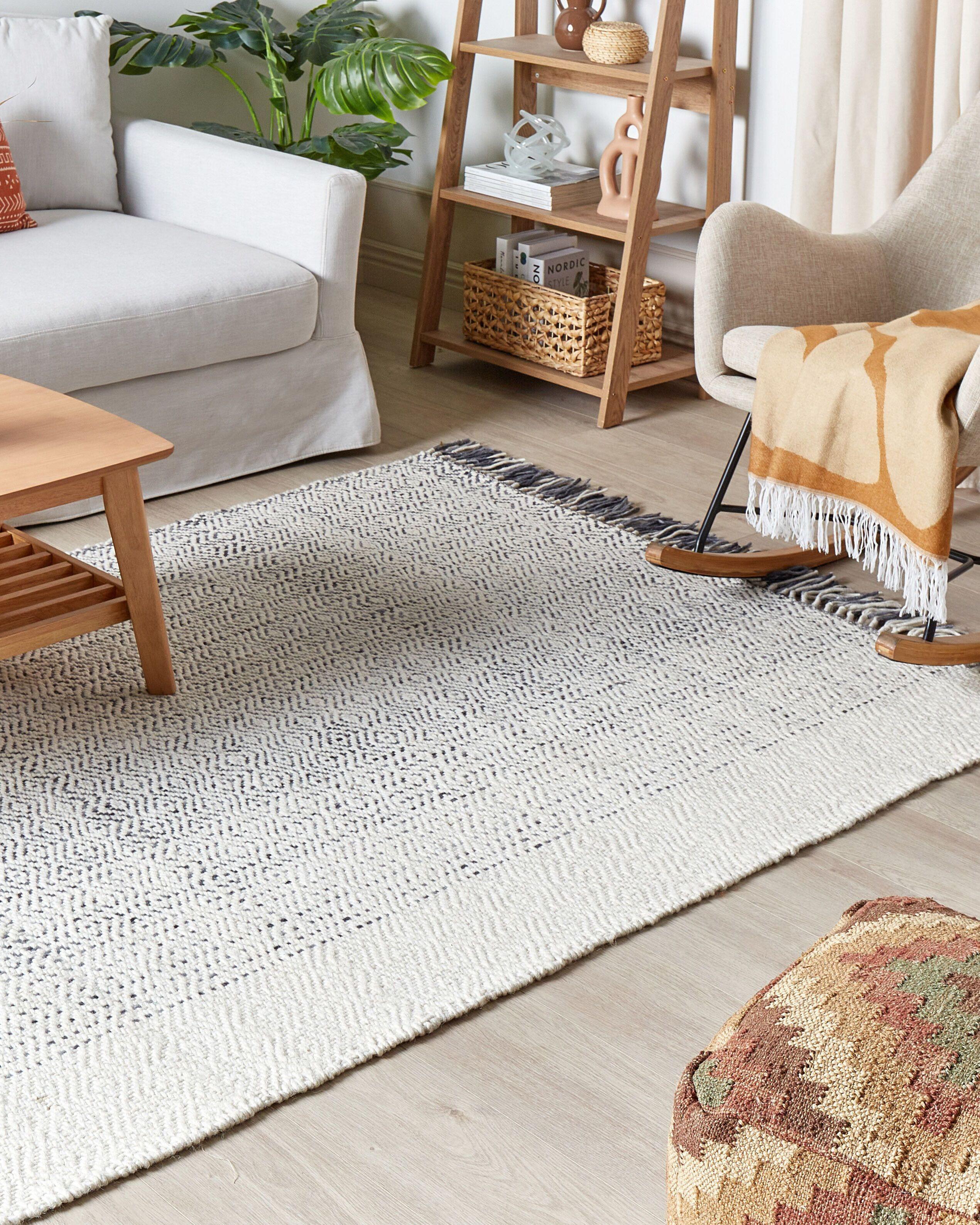 Beliani Tapis en Laine Boho OMERLI  