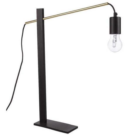 mutoni Lampe de table Carter noire  