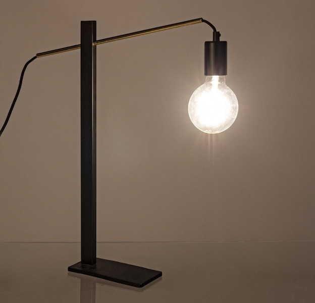 mutoni Lampe de table Carter noire  