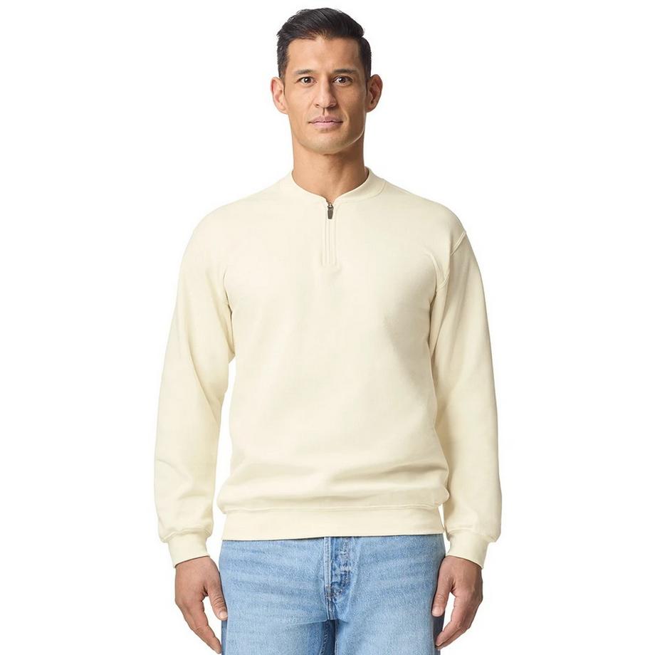 Gildan Softstyle mittelschweres Sweatshirt mit kurzem Reissverschluss  