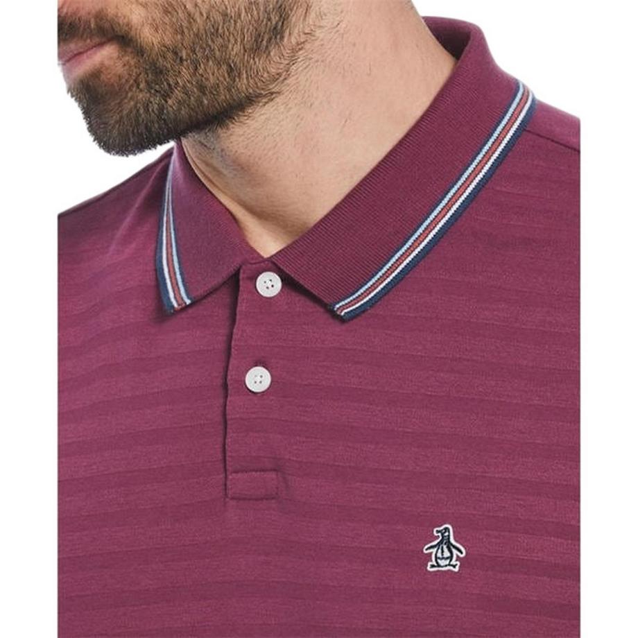Original Penguin Polo à Rayures Contrastées Coupe Régulière  