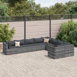 VidaXL set salotto da giardino Polirattan  