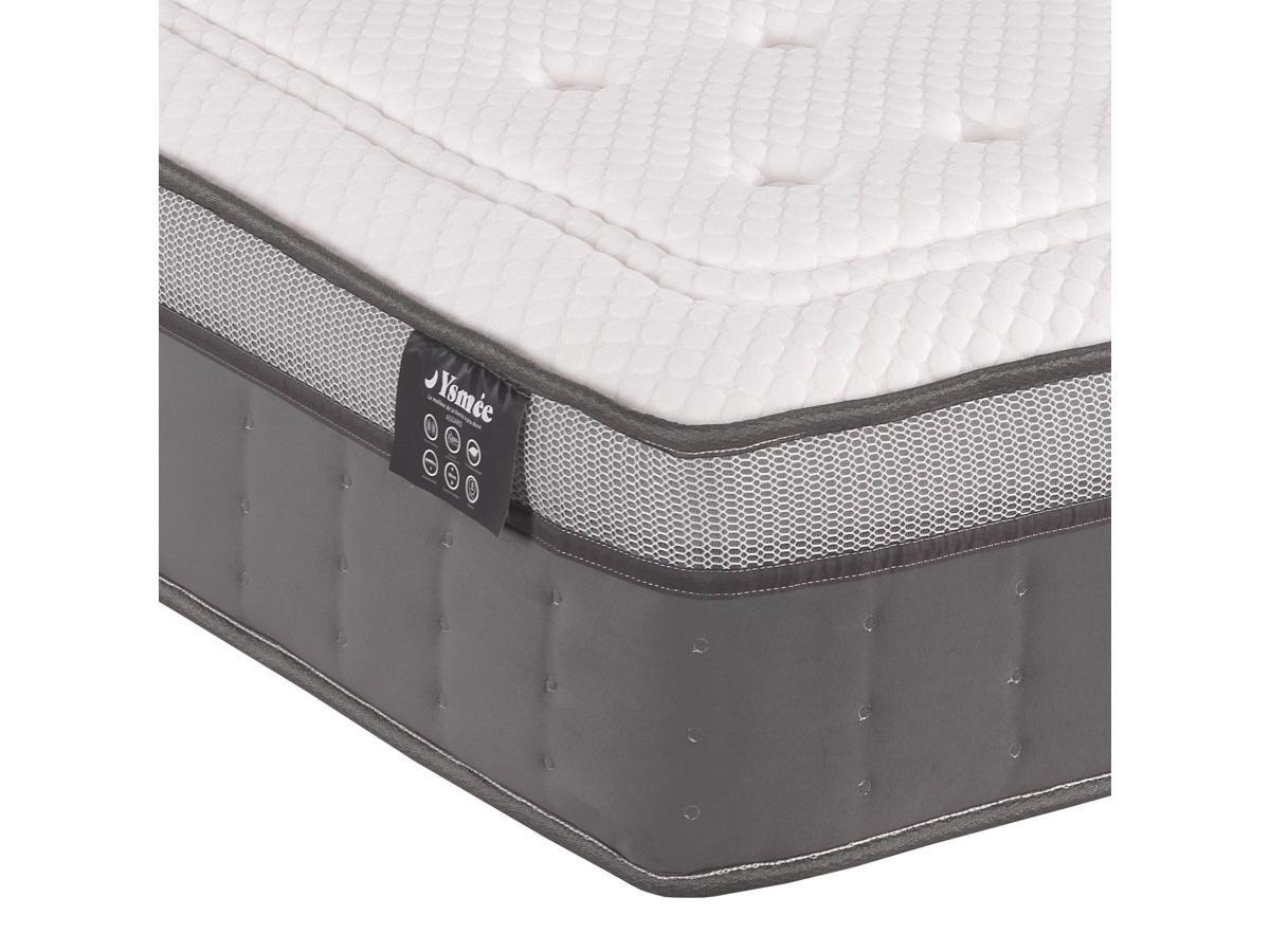 Ysmée Matelas 140 x 200 cm ressorts ensachés 7 zones et mémoire de forme ép.30cm - ASGARD de YSMÉE  