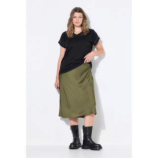 Studio Untold Midi A-Linie Satinrock  