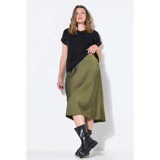 Studio Untold Midi A-Linie Satinrock  