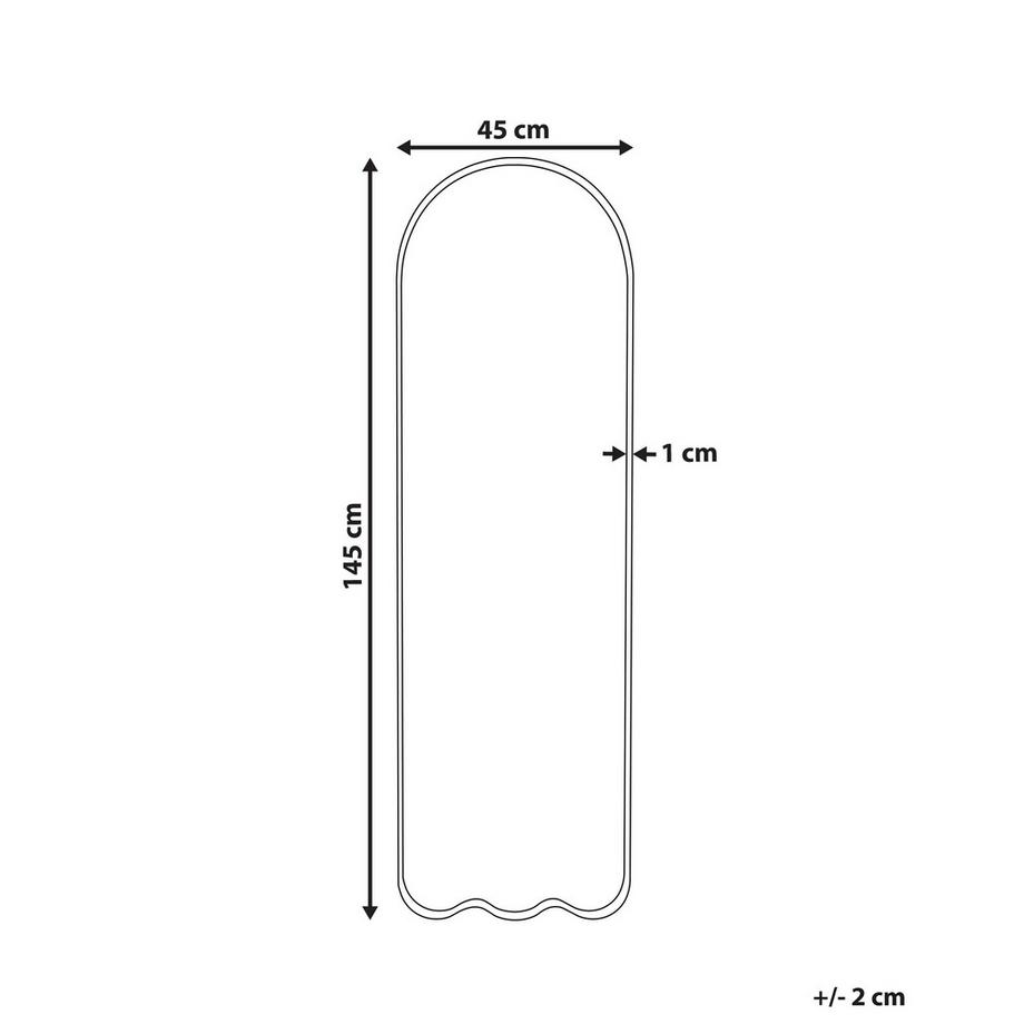 Beliani Wandspiegel aus Eisen  BUSSY  