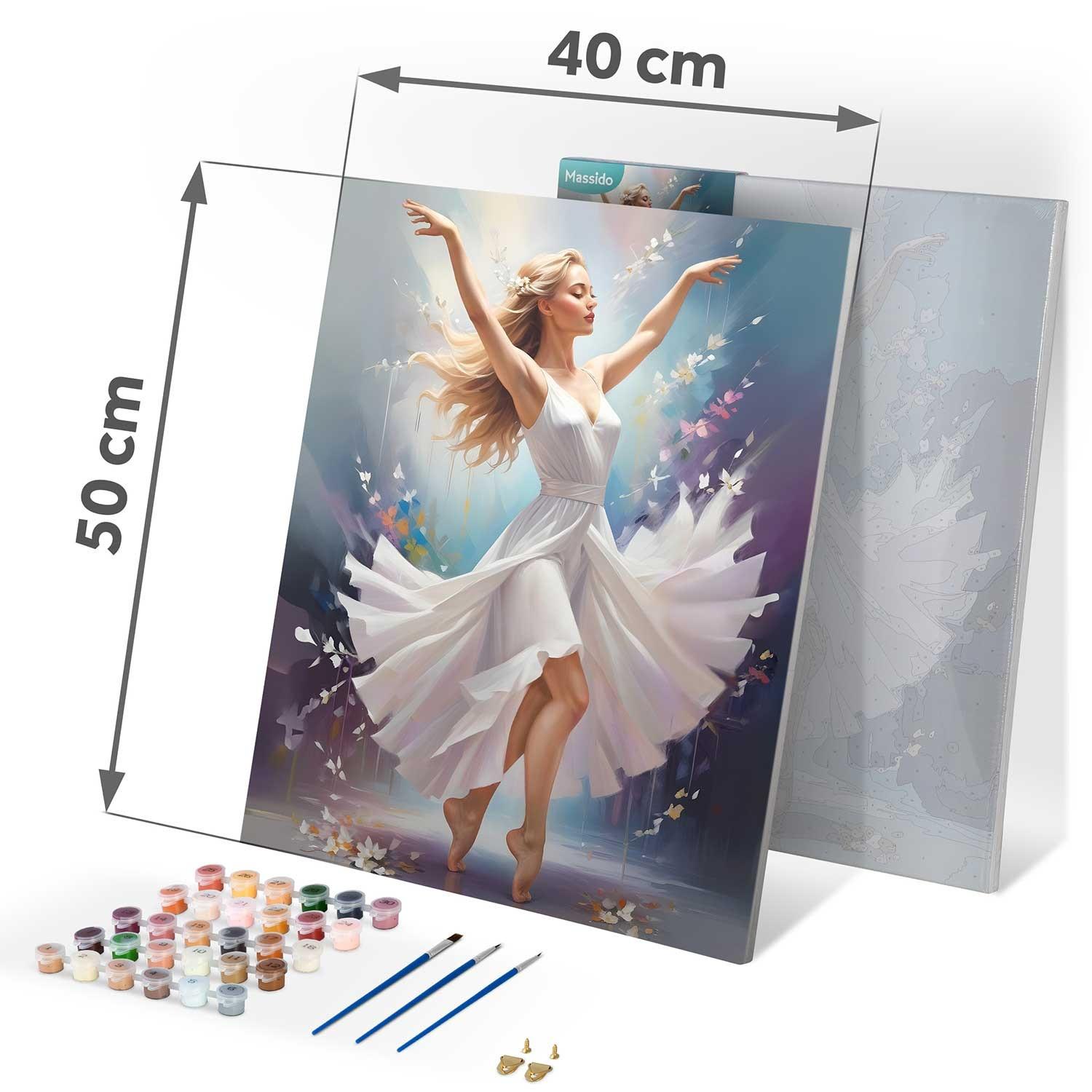 B2X Malen nach Zahlen 40x50 cm Massido Tanzende Frau  
