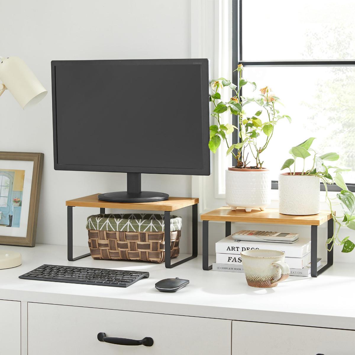 Songmics Étagère d'organisation d'armoire set de 2  