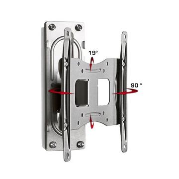 Universal TV Halterung | VESA Wandhalterung | Halter Fernsehhalter neigbar schwenkbar | Belastbarkeit bis zu 15 kg - B-FS1