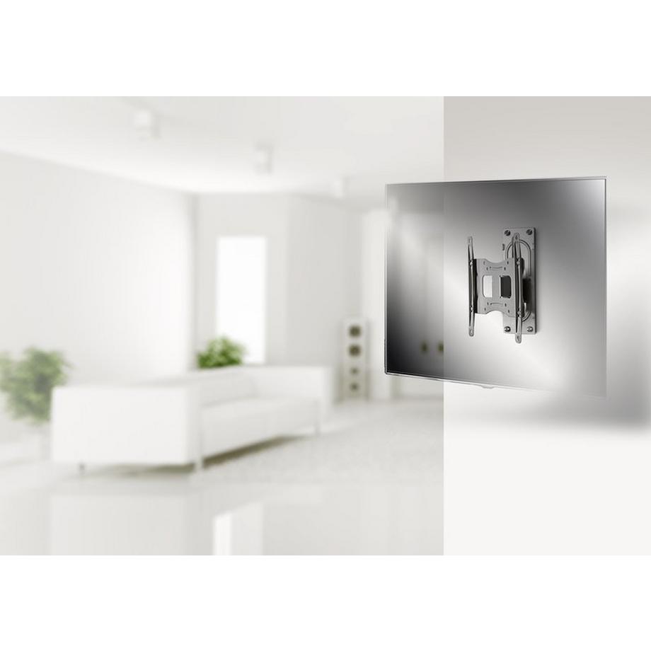 VCM Universal TV Halterung | VESA Wandhalterung | Halter Fernsehhalter neigbar schwenkbar | Belastbarkeit bis zu 15 kg - B-FS1  
