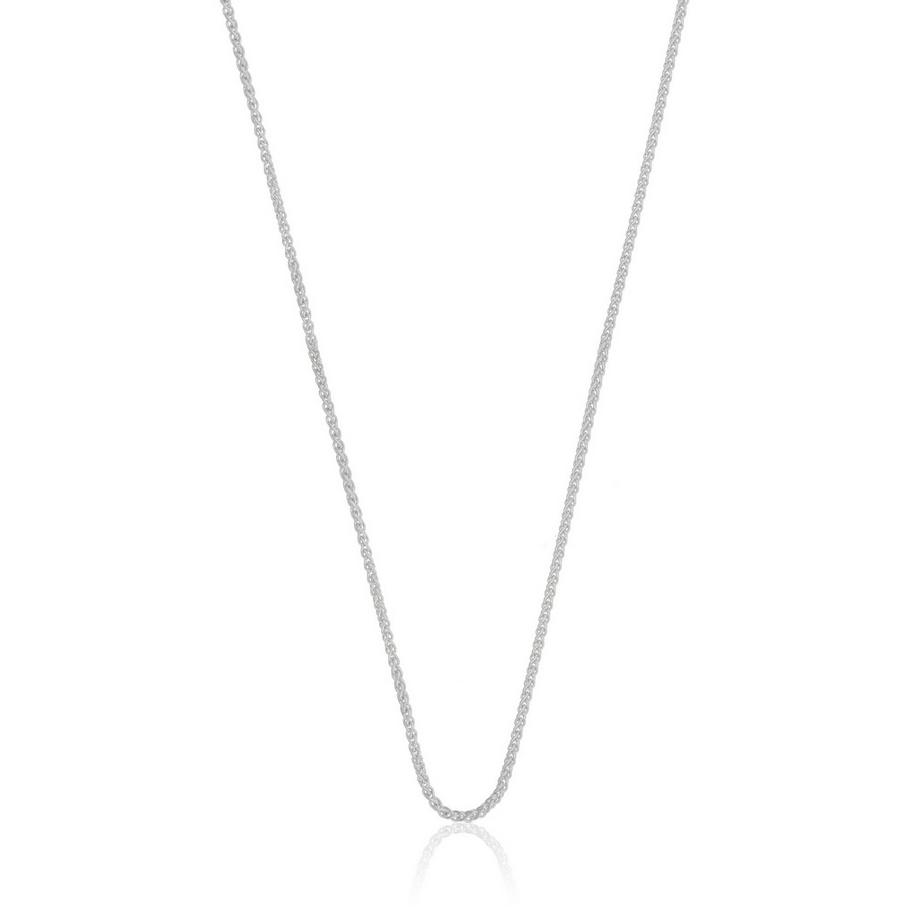 Collier palmier or blanc 750, 1,2mm, 42cm
