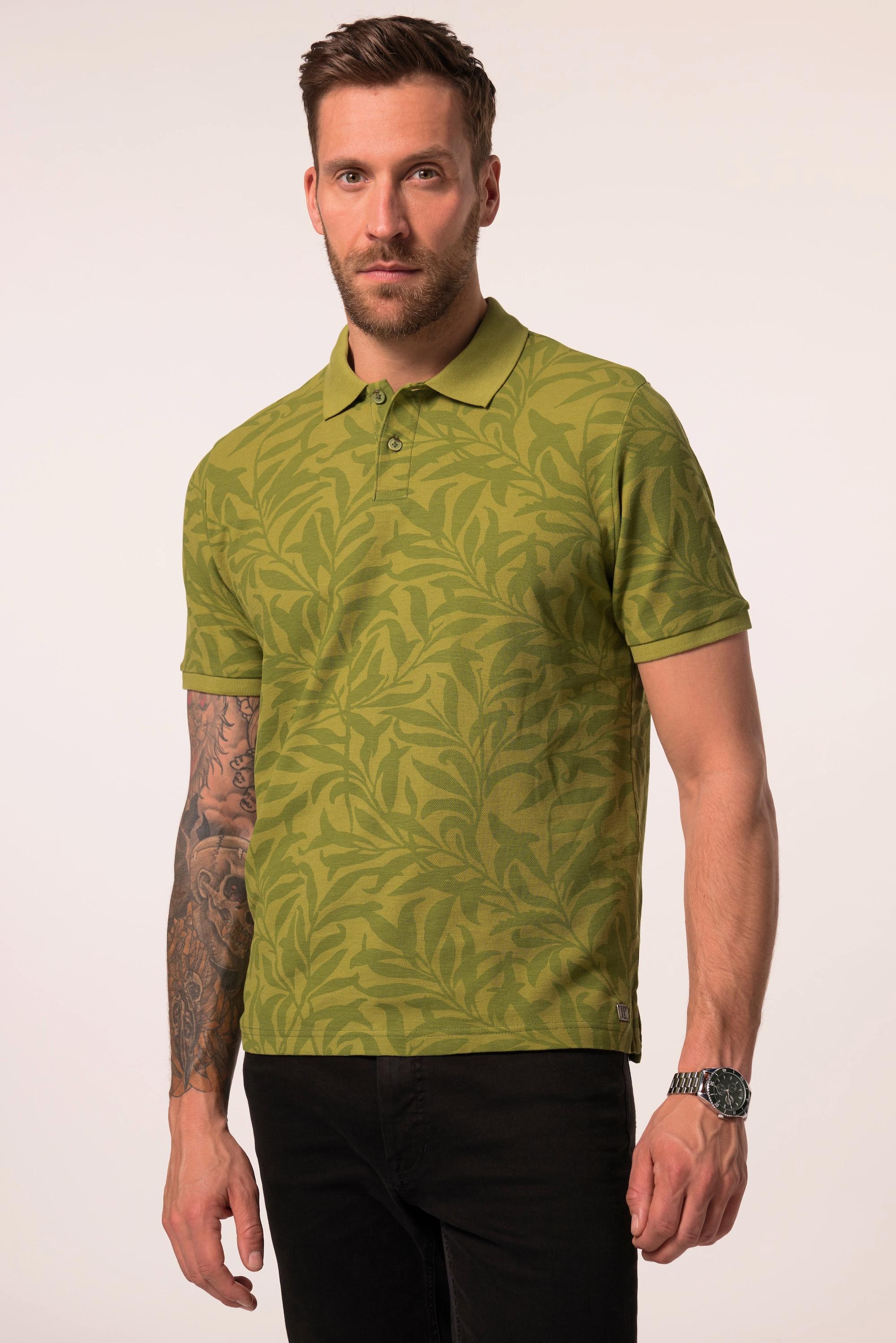 JP1880 Piqué Halbarm Poloshirt Alloverprint  