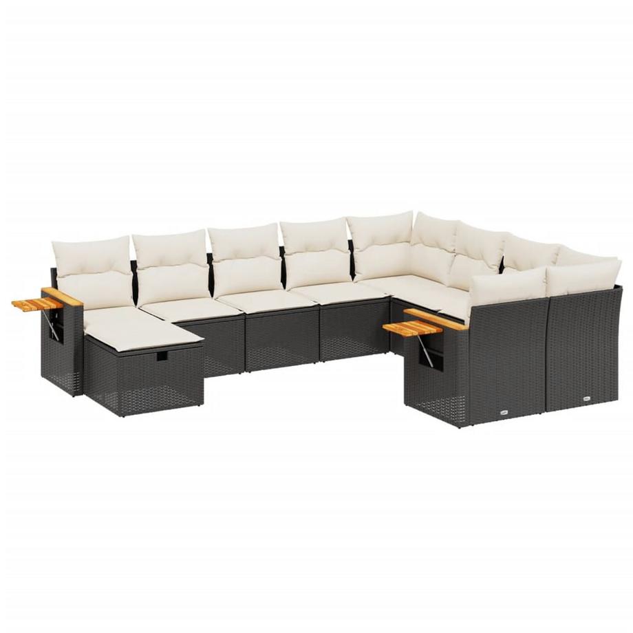Ensemble de canapés de jardin rotin synthétique
