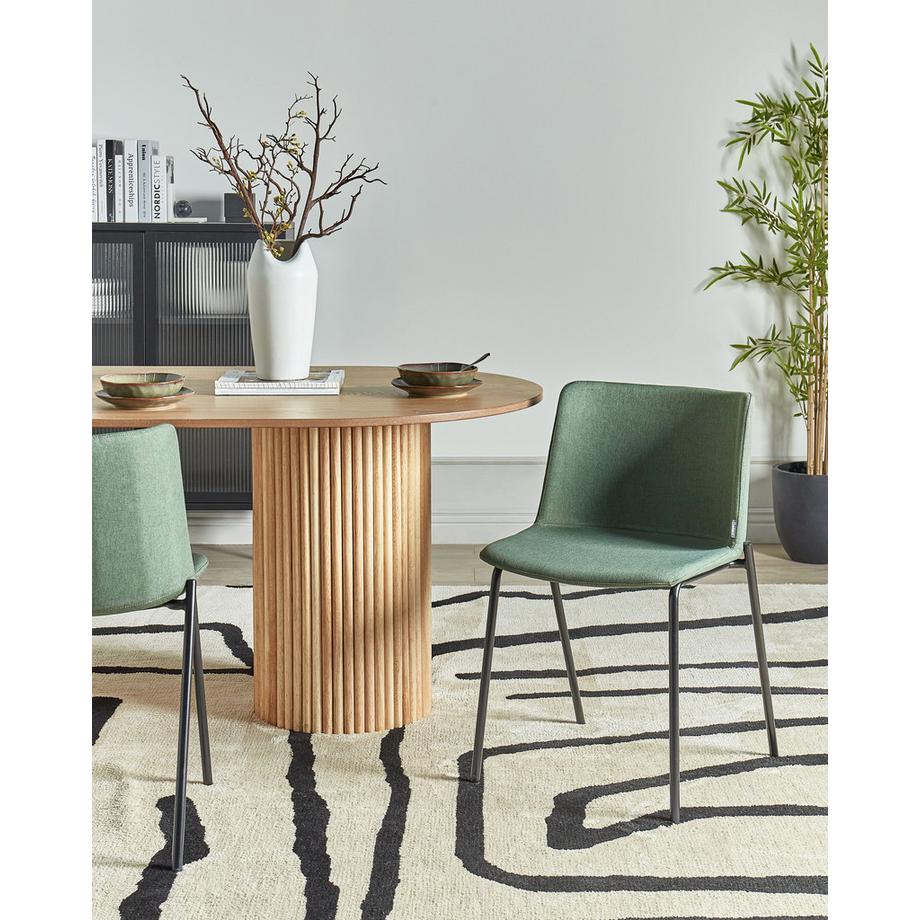 Beliani Set di 2 sedie da pranzo en Tessuto Classico ESBON  