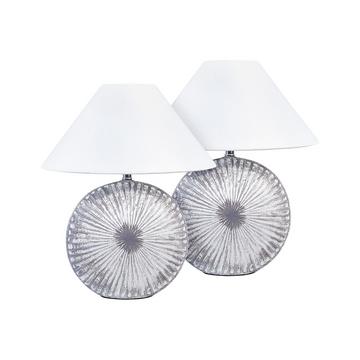 Set de 2 lampes en Céramique Traditionnel YUNA