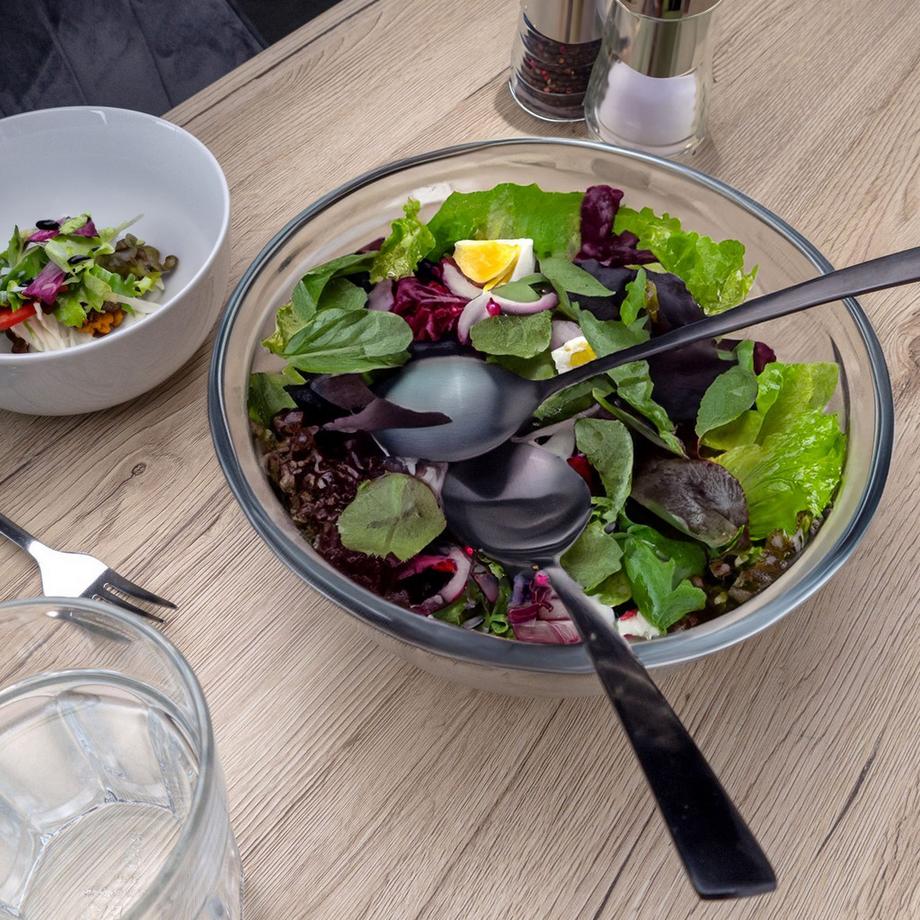 Intirilife  Salatbesteck Set Edelstahl 