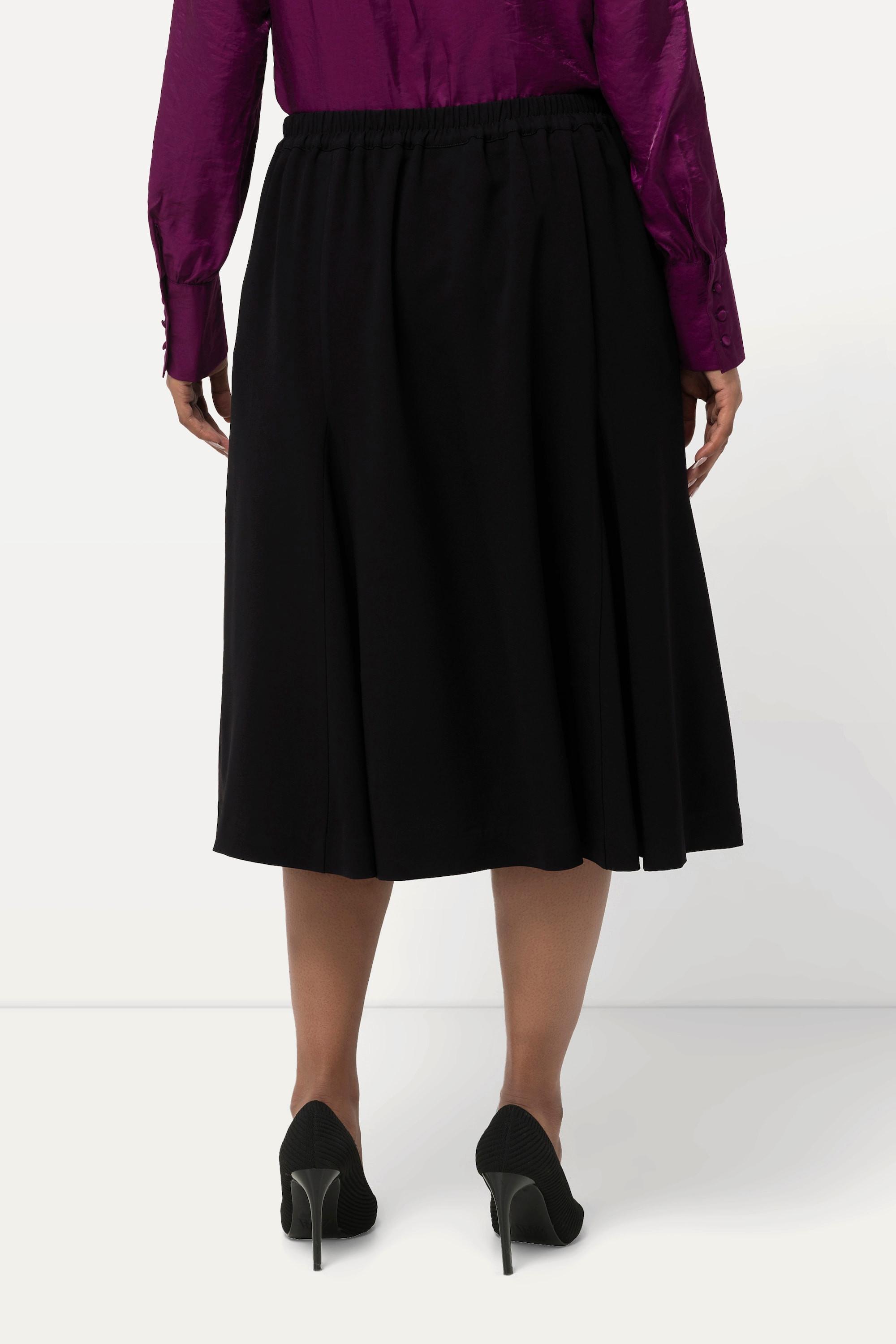 Ulla Popken Godet Midirock A-Linie Komfortbund  