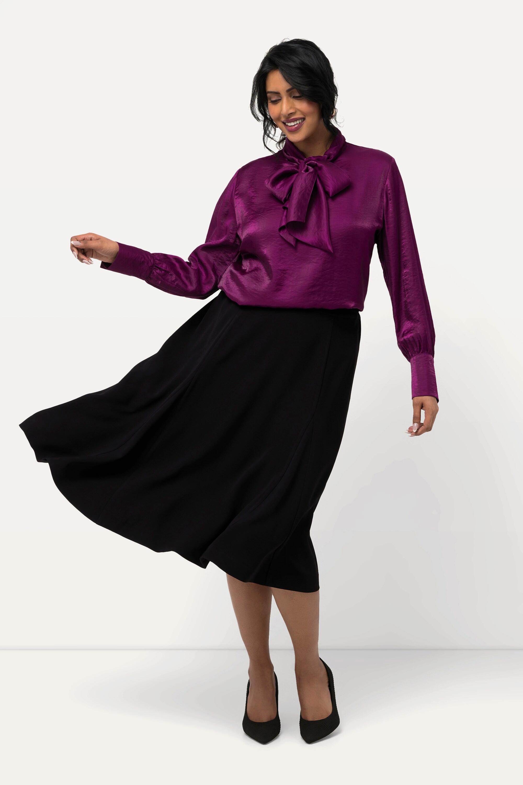 Ulla Popken Godet Midirock A-Linie Komfortbund  