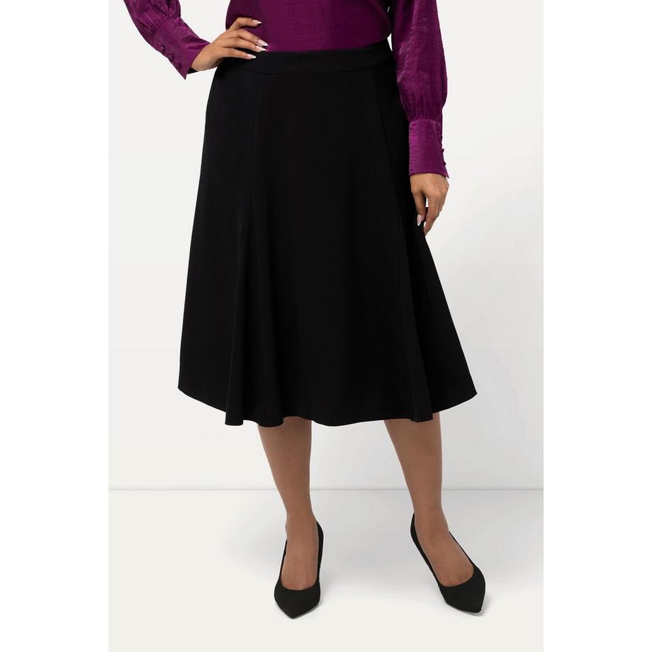 Ulla Popken Godet Midirock A-Linie Komfortbund  