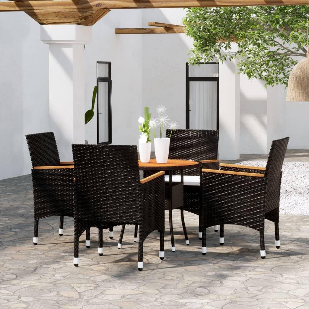 VidaXL set da pranzo da giardino Polirattan  