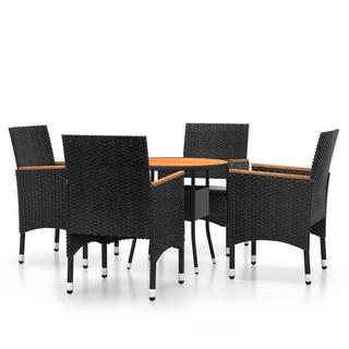 VidaXL set da pranzo da giardino Polirattan  