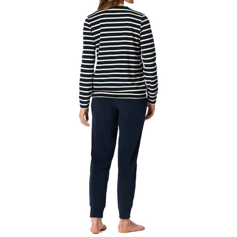 Schiesser Casual Essentials Pyjama Rayé Coupe Droite  