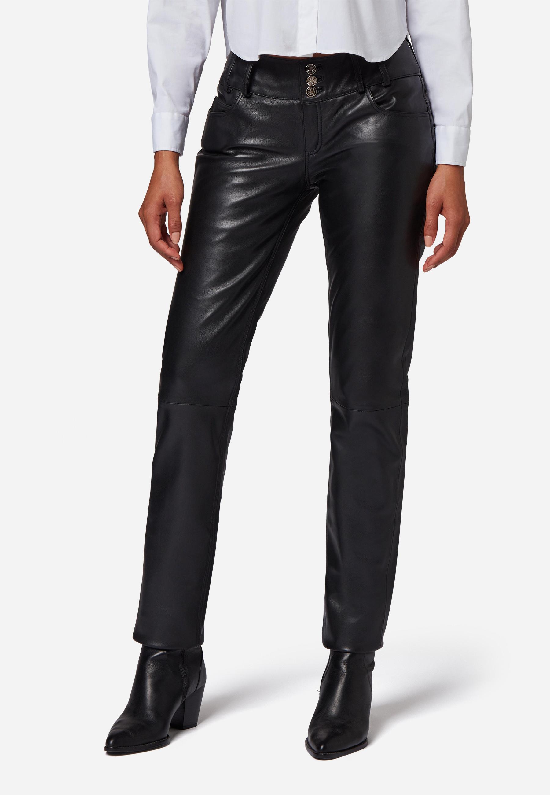 RICANO  Lederhose Skinny Pant, klassische Low-Waist 