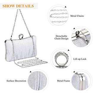 Only-bags.store Kupplung Pailletten Handtasche Strass Abendtasche mit Kette Glänzende Brauttasche Elegante Brieftasche Tasche Kupplung Pailletten Handtasche Strass Abendtasche mit Kette Glänzende Brauttasche Elegante Brieftasche Tasche 