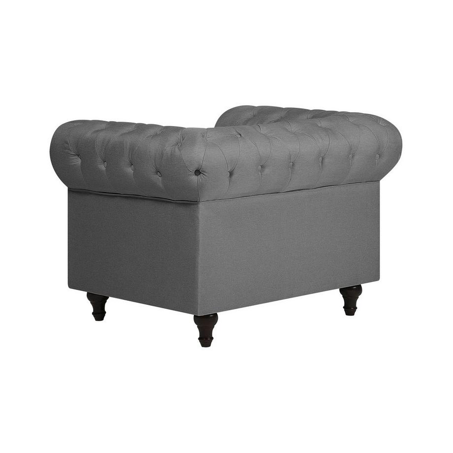 Beliani Sessel aus Stoff Glamourös CHESTERFIELD  