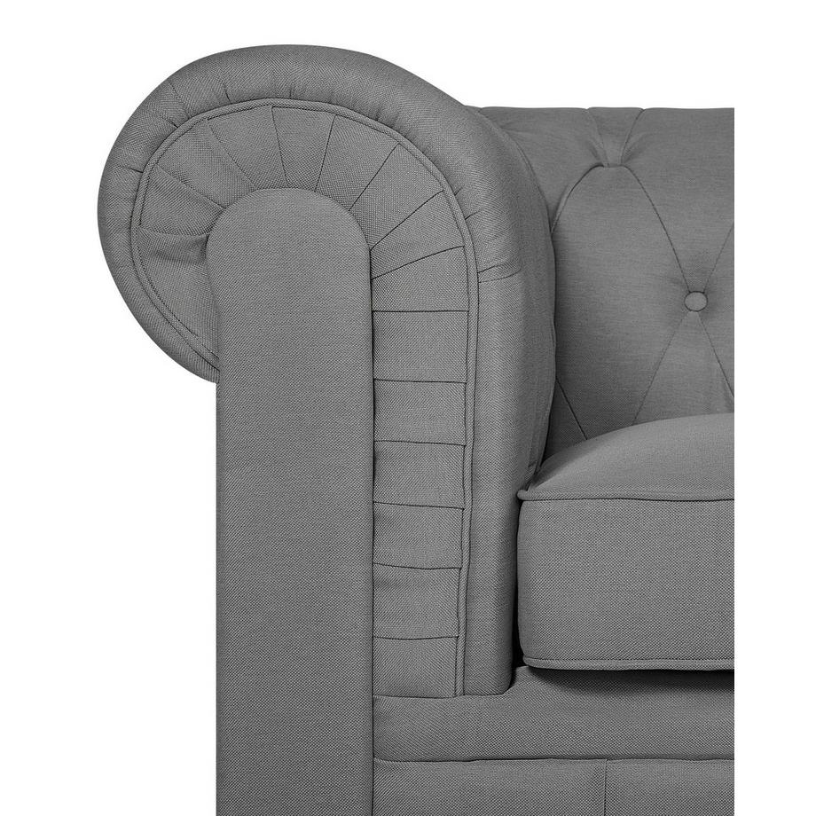 Beliani Sessel aus Stoff Glamourös CHESTERFIELD  