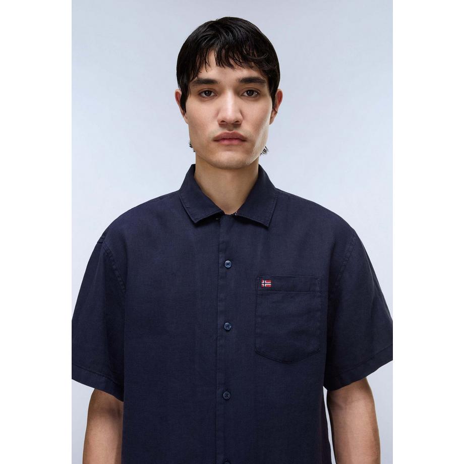 NAPAPIJRI G-Linen SS 1 Camicia Maniche Corte  