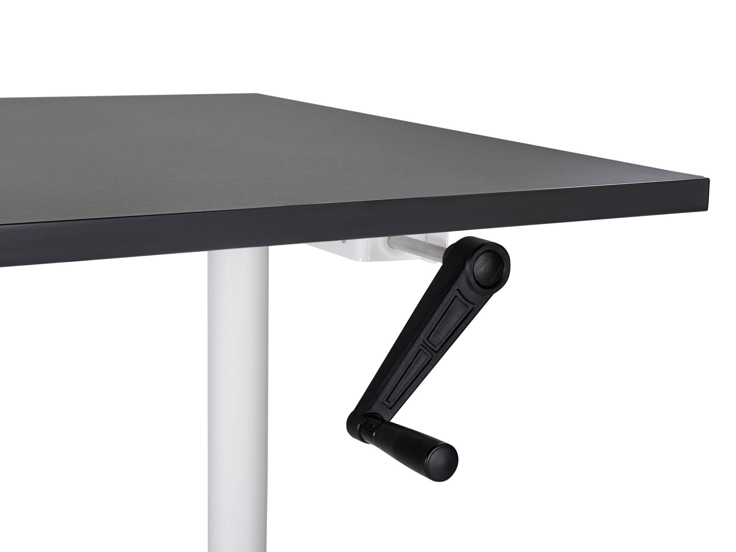 Beliani Schreibtisch manuell höhenverstellbar aus Faserplatte Modern DESTINAS  