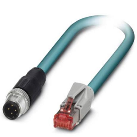 Phoenix Contact  M12 / RJ45 Cavo di rete, cavo patch CAT 5e SF/UTP 3.00 m Verde Ritardante di fiamma, co 