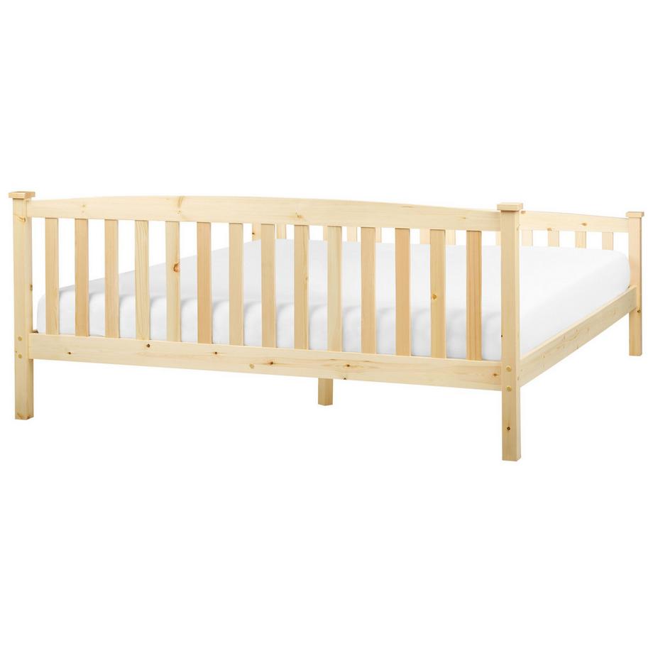 Beliani Letto en Legno di pino Scandinavo GIVERNY  