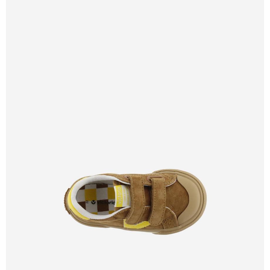 Victoria Baskets en daim contrasté pour enfants  